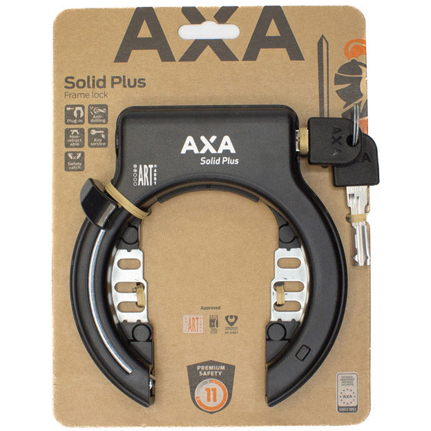 Axa Rahmenschloss Solid Plus Schwarz (auf Karte)