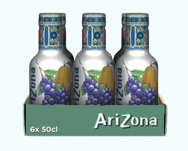 Arizona-Blaubeer-Weißtee-Kappe (6x 50cl)