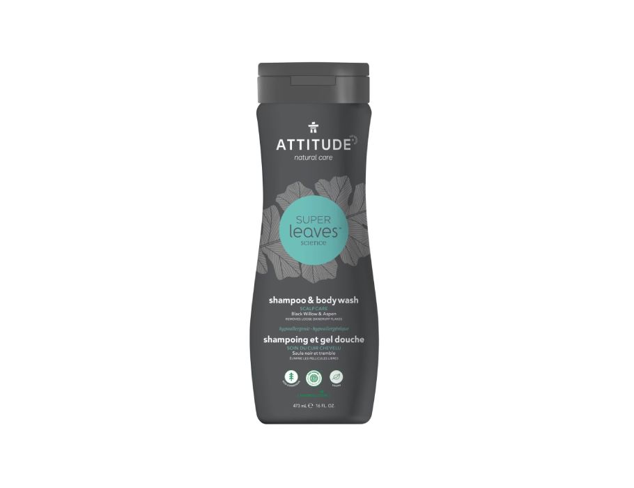 Attitude Super Leaves™ Shampoo-Duschgel für Männer – Kopfhautpflege