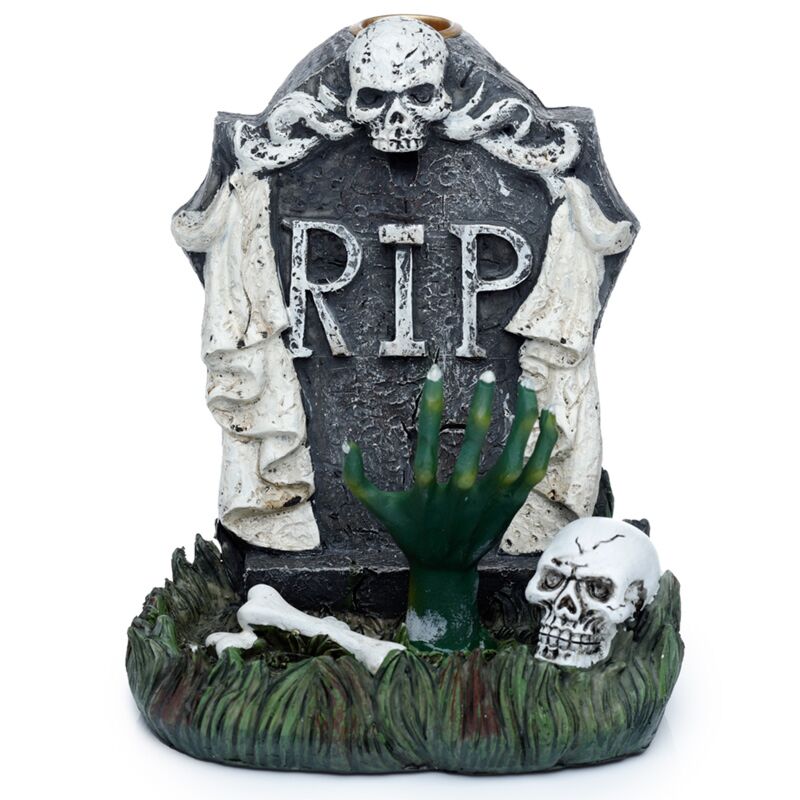 Rip-Zombie-Hand-Grabstein-Rückfluss-Räucherstäbchenhalter