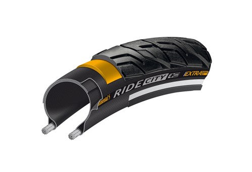 Continental Tire Ride City 26x1.75 (47-559) Schwarzer Reflex
