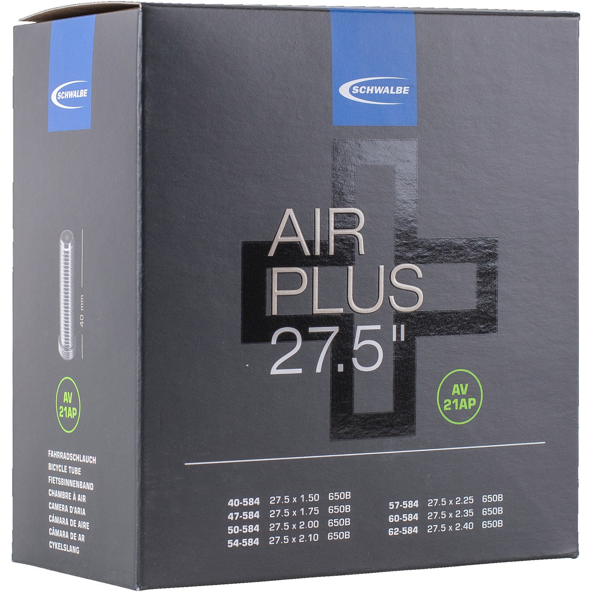 Schwalbe Innenrohrluft plus AV21AP | 40 62-584 | Auto
