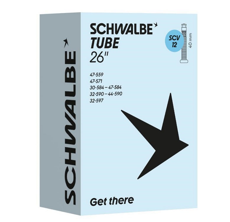 Schwalbe Schlauch SCV12 26 Zoll 30 47-559 597 Klickventil 40 mm