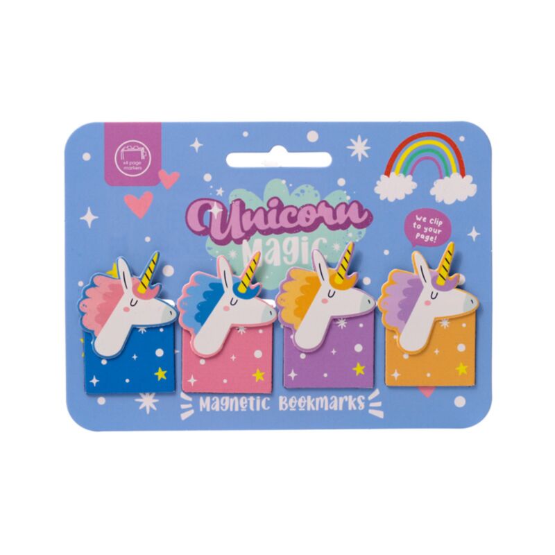Magnetisches Lesezeichen-Set in Einhornform