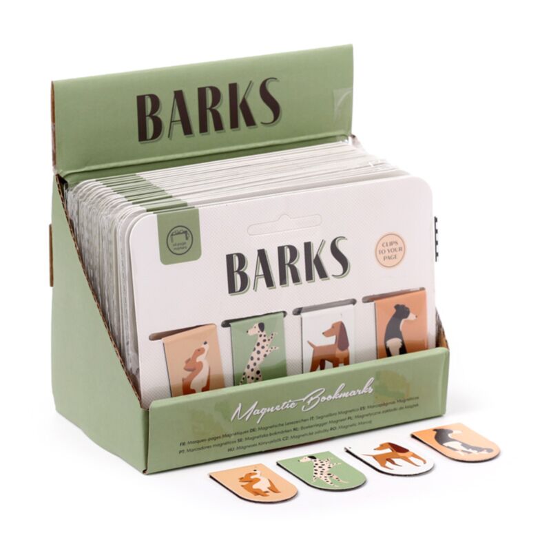 Magnetisches Lesezeichen-Set „Barks Dog“.