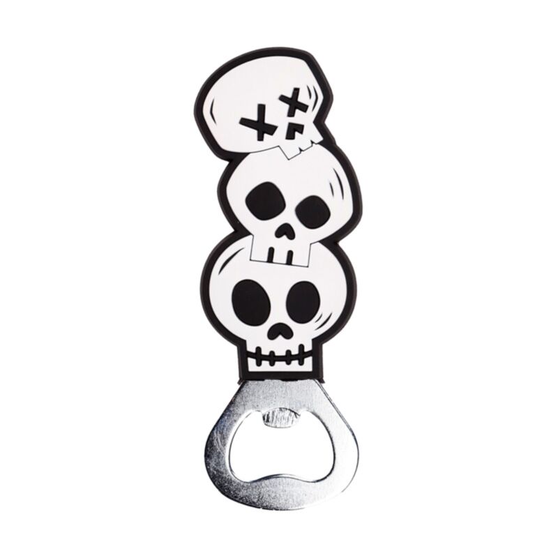 Gruseliger Totenkopf-Flaschenöffner aus PVC