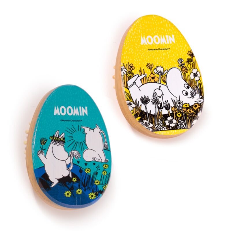 Bambus-Haarbürste in Mumin-Form