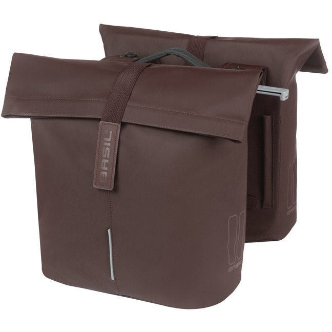 Basil Doppelte Fahrradtasche City Mik 28-32 Liter – geröstetes Braun