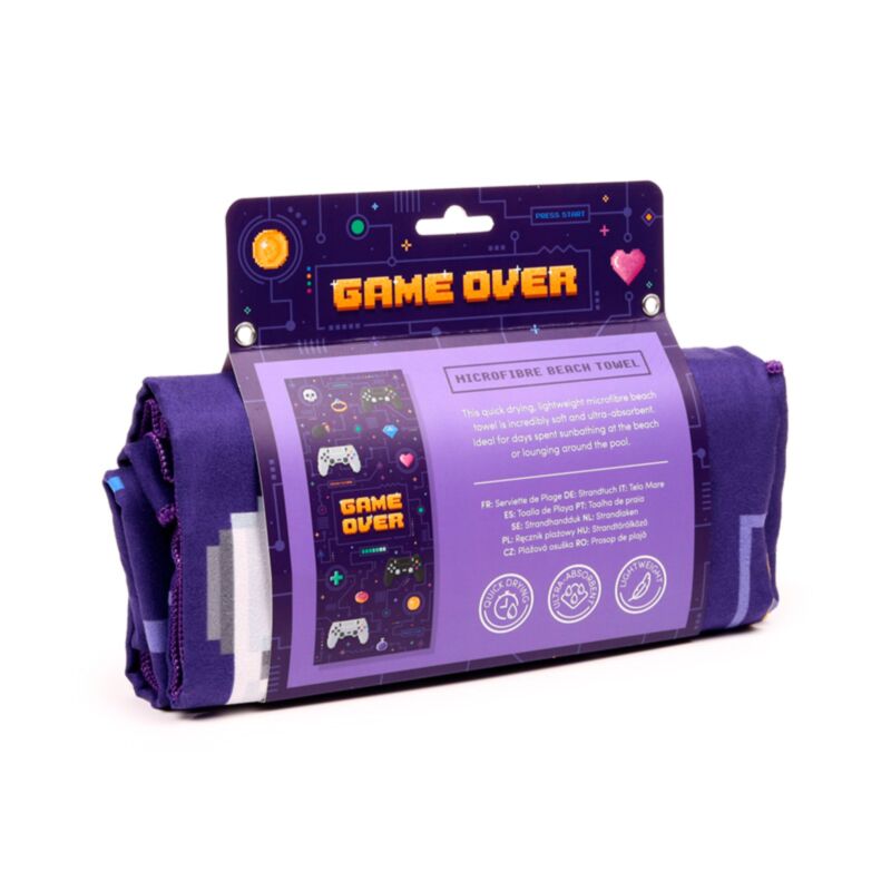 Game Over Mikrofaser-Strandtuch