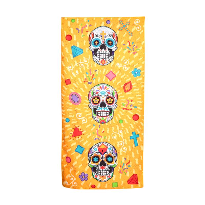 Dia de los muertos Mikrofaser-Strandtuch