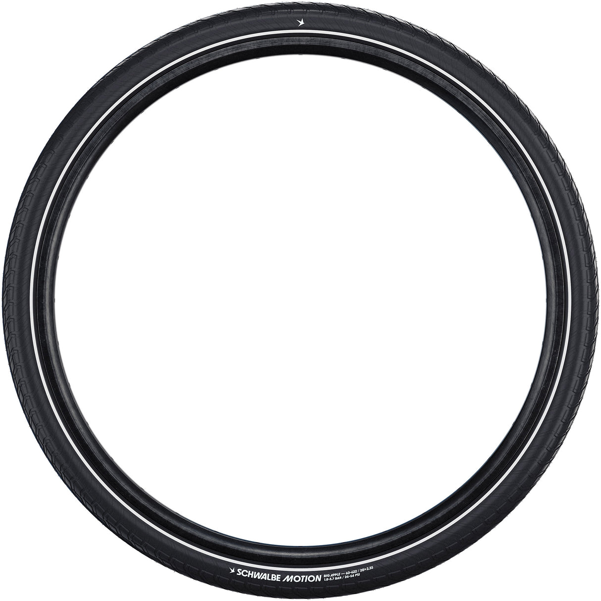 Schwalbe benelux b.v. Schwalbe Clincher Motion Big Apple 55-622 +R Schwarz