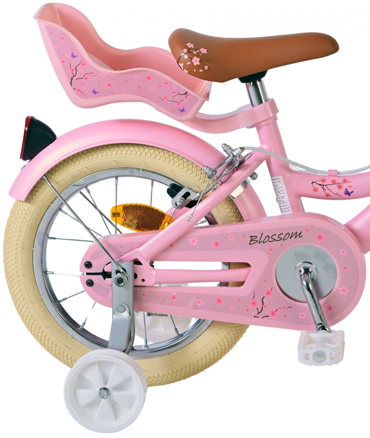 Volare Blossom Children's Bike Girls 14 Zoll rosa zwei Handbremsen