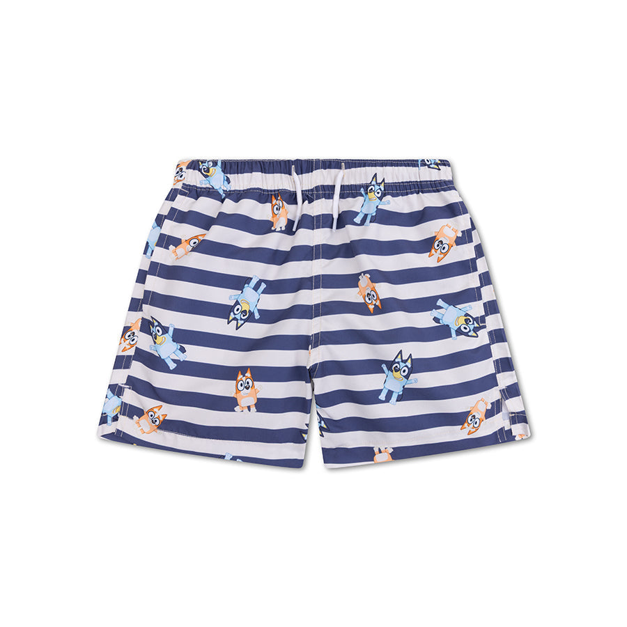 Blau | Blaue weiße UV-Badehose Jungen