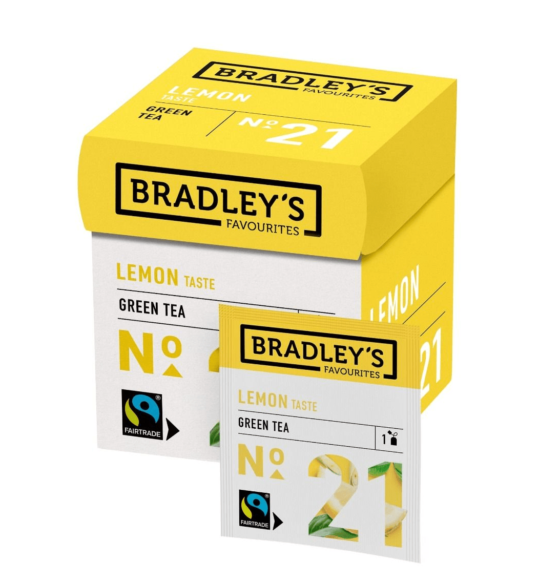 Bradley's favourites green tea lemon no. 21 (72x 1,75g)