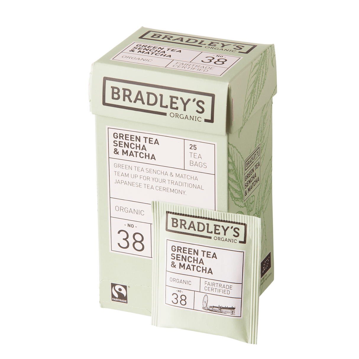 Bradley's organic green sencha match n.38 (4x25 zakjes)