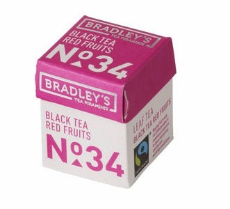 Bradley's Piramini Schwarztee Rote Früchte Nr. 34 (30 Stück)