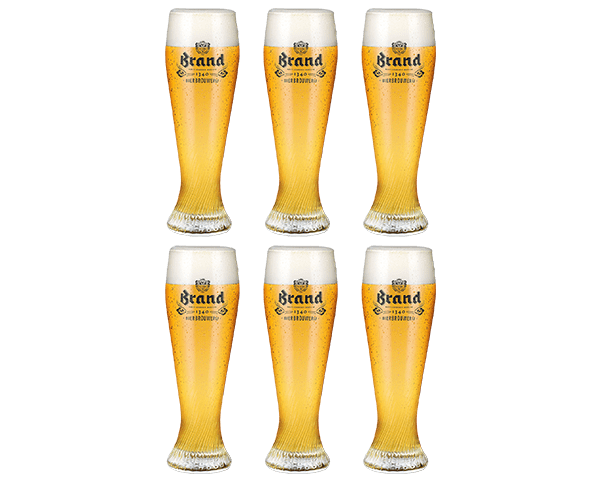 Brand weizen glas (6x 50cl)