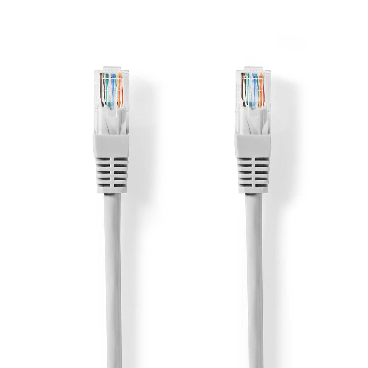 Nedis Cat5e-Netzwerkkabel | u utp | RJ45-Stecker | RJ45-Stecker | 0,50m | rund | PVC | grau | Etikett – ccgl85101gy05