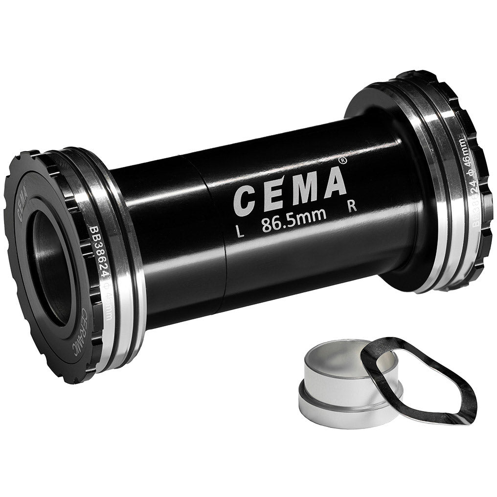 Cema Tretlager BB386 Sram GXP SG3 beschichtete Keramik schwarz