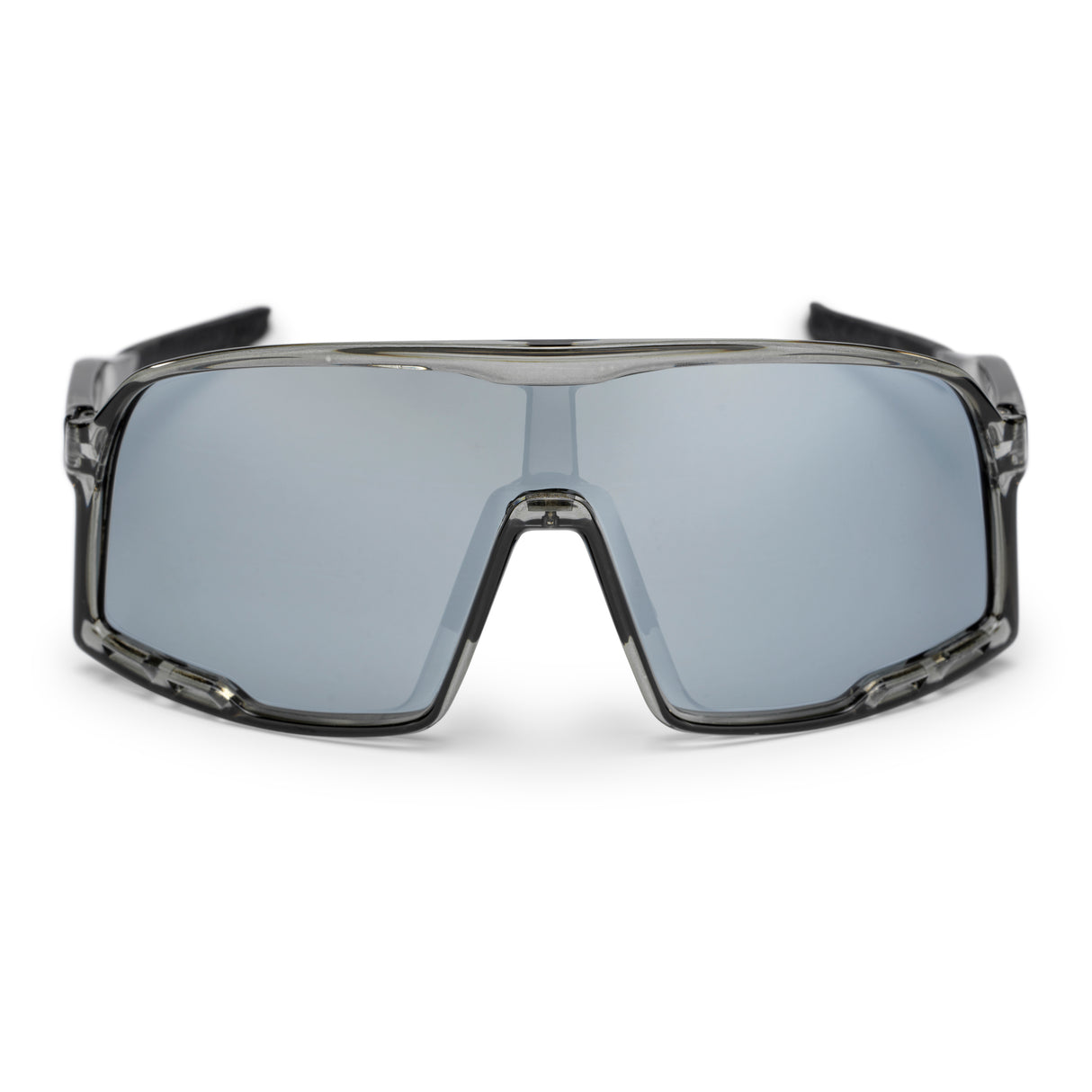 Chpo-Brille Henrik grau transparenter Silberspiegel