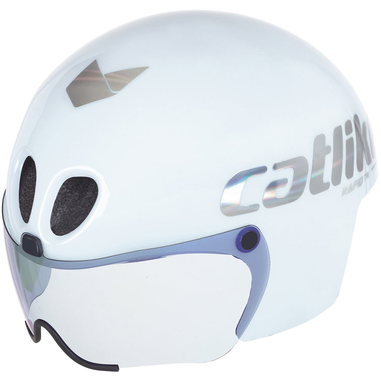 Buzaglo katzenartiger Zeitfahrhelm Rapid Tri Größe L 58-60 cm weiß