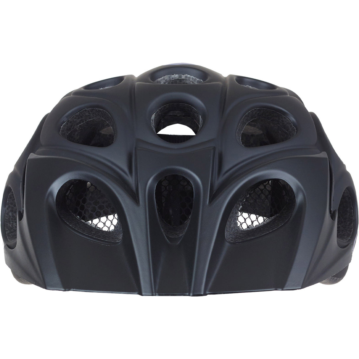 Katzenartiger MTB-Helm, Blattgröße L, 58–60 cm, Carbonschwarz