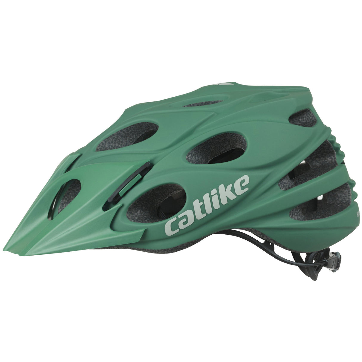 Katzenartiger MTB-Helm, Blattgröße L, 58–60 cm, frostige Fichte