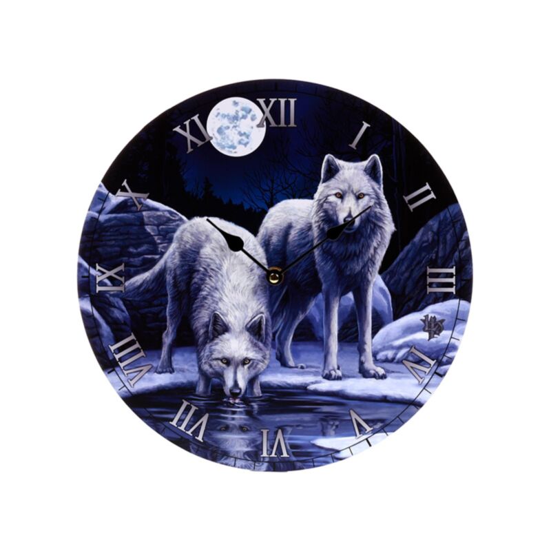 Lisa Parker Warriors oder Winterwolf bedruckte Uhr