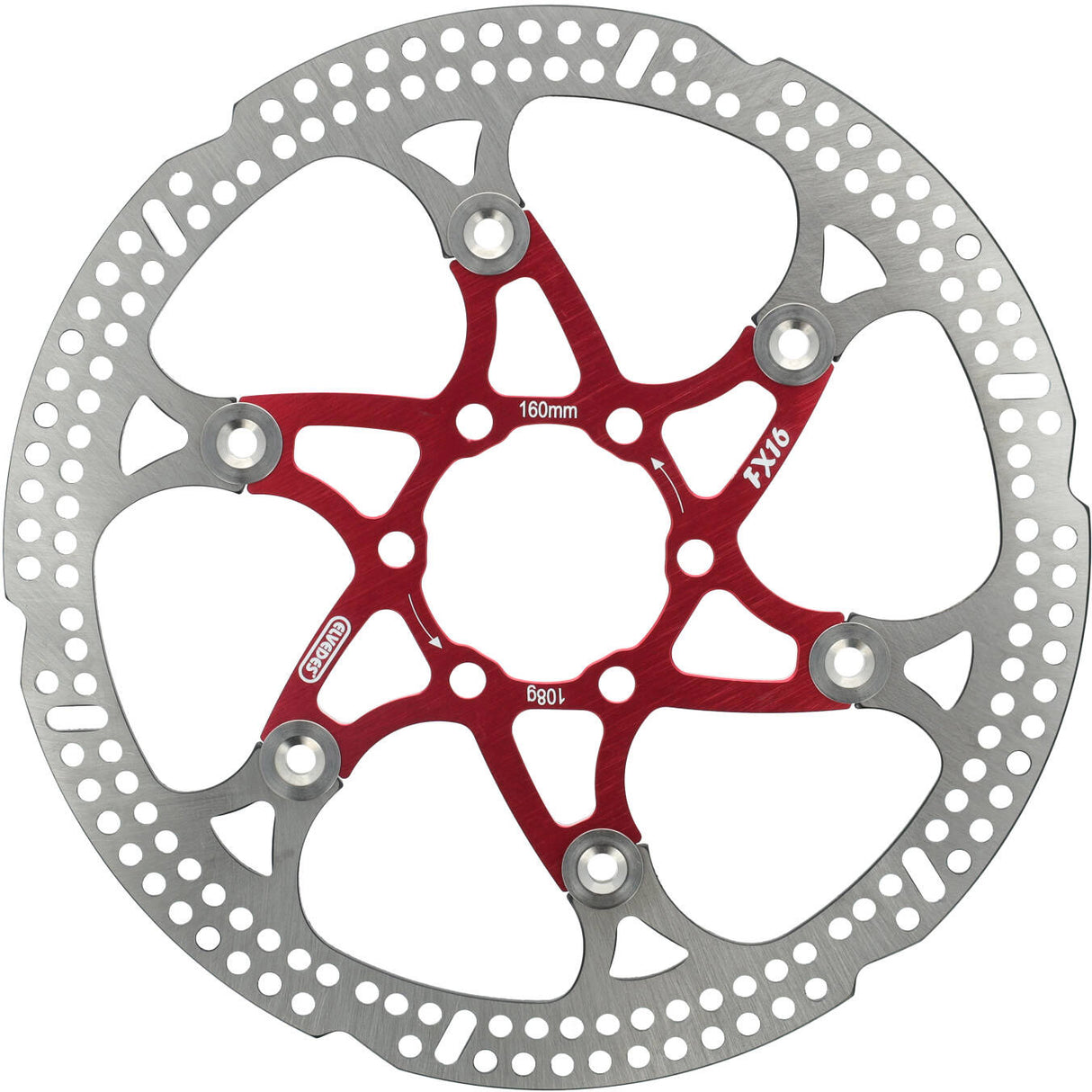 ELVEDEN Floating Rotor 160 mm 108 g 6 Löcher+Kampf Red 2015148