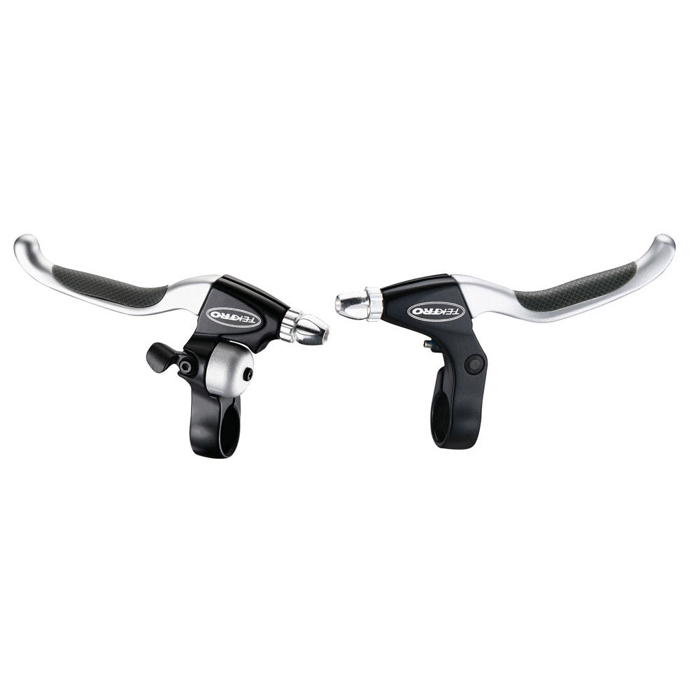 Tektro CL530TS+CL533RT Rollerbrake Bremsgriff Set 4-Finger-Schwarz-Satin mit Bell (Hanging Pack)