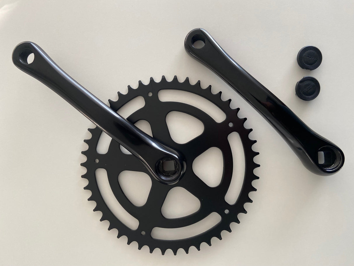 Hulzebos Cycle Parts B.V. White-Label-Kurbelgarnitur 46t 170mm Aluminium schwarz