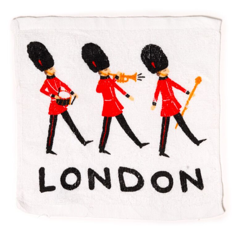 Kompaktes Reisehandtuch mit London-Souvenir