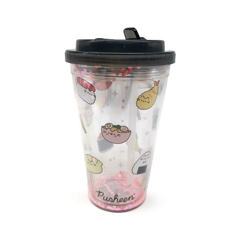 Union Pusheen the Cat Sushi Club Bruchfester, doppelwandiger Trinkhalm