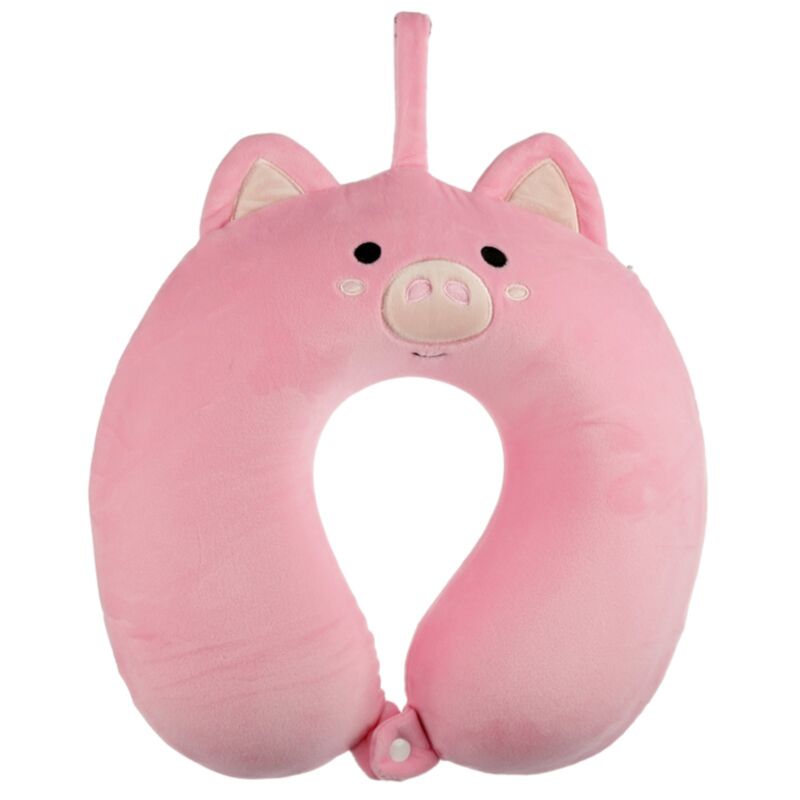 Relaxeazzz Schweine-Plüsch-Nackenkissen aus Memory-Schaum