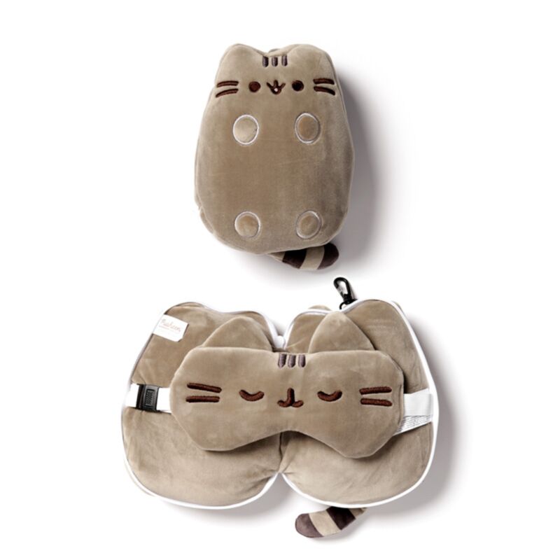Pusheen Katze runde Reisekissen-Schlafmaske