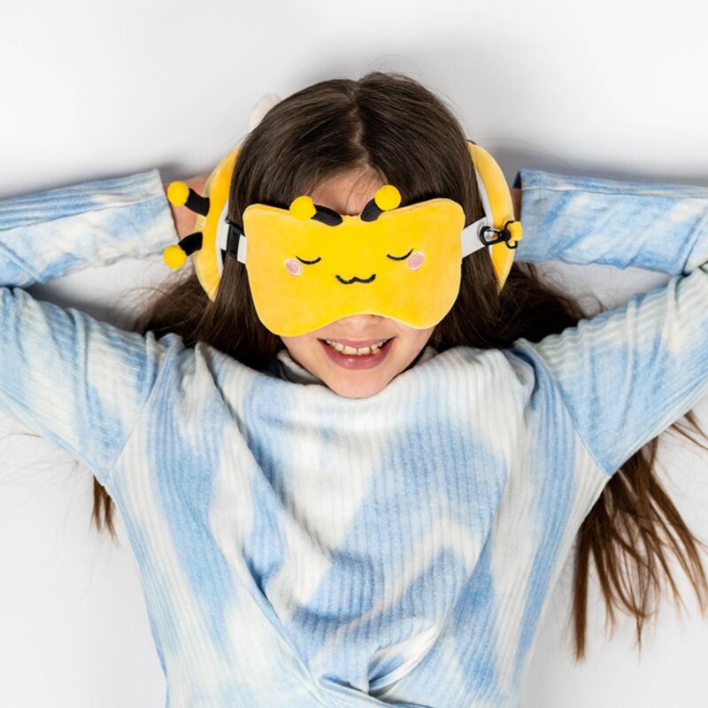 Relaxeazzz adorabugs runde Reisekissen-Schlafmaske