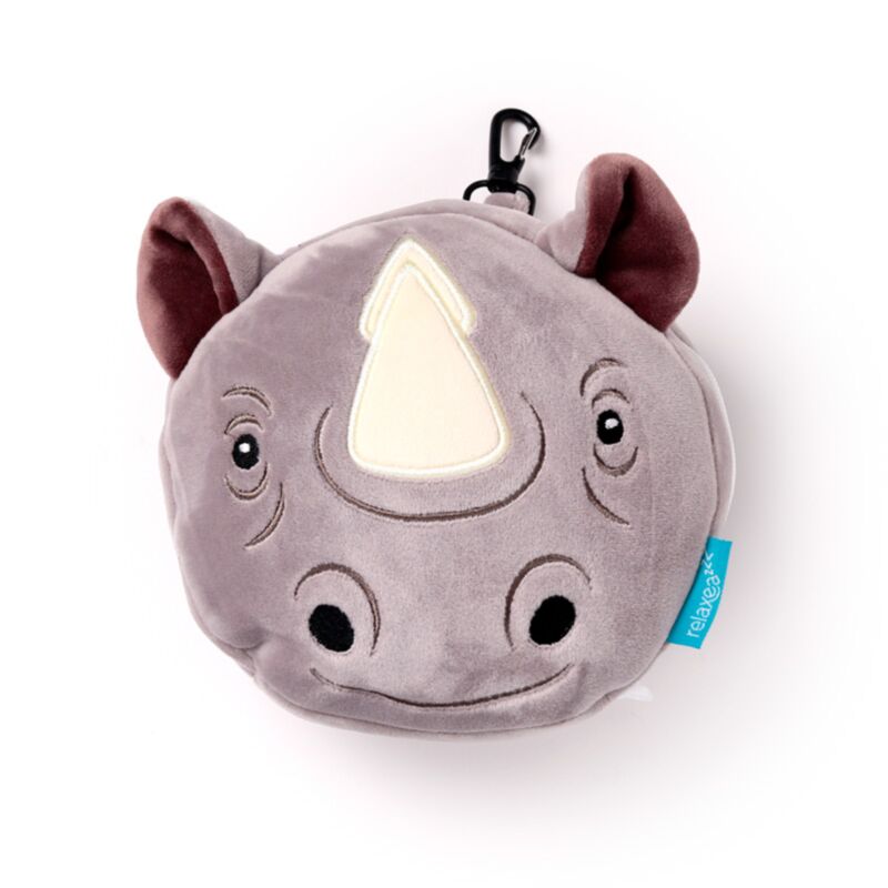 Relaxeazzz Rhino runde Reisekissen-Schlafmaske