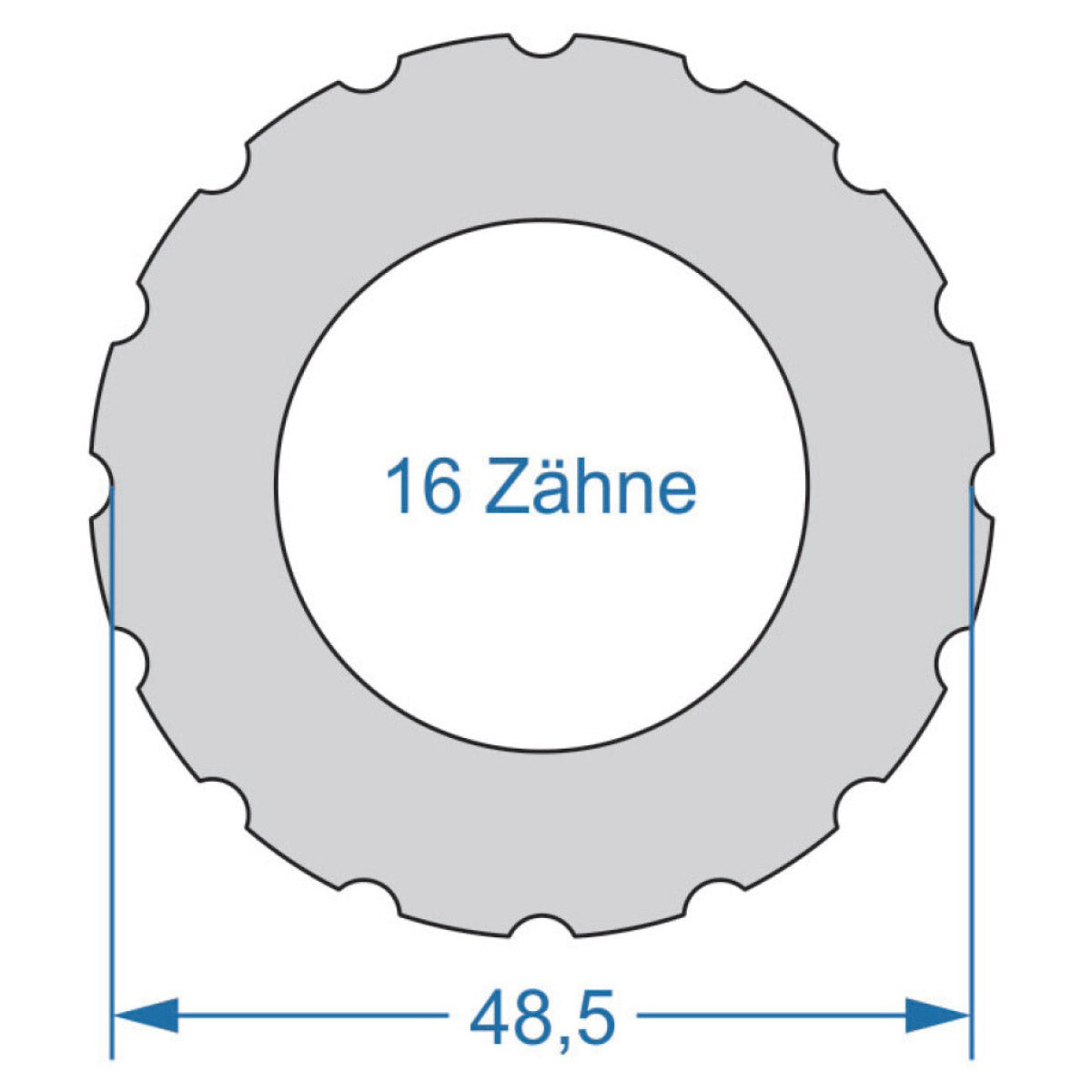 Cycplus Zyklenwerkzeug Power.Tool 1-seitig T16 48,5