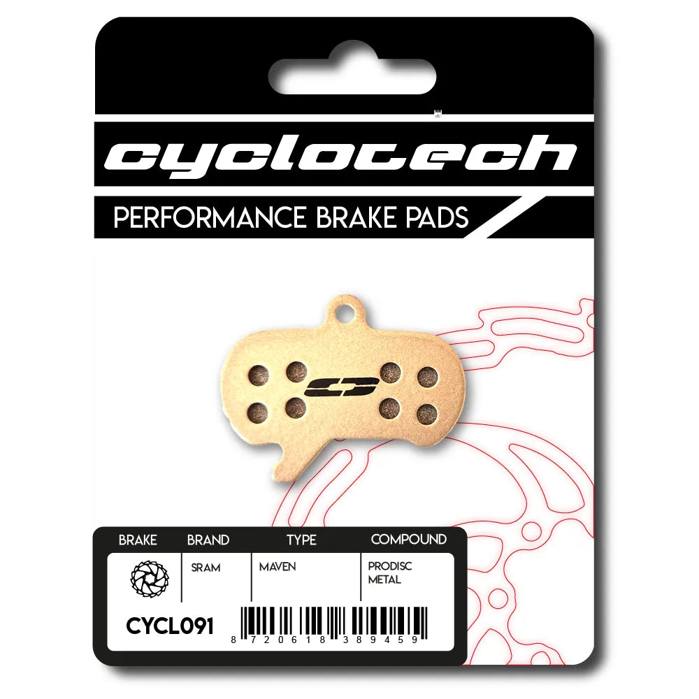 Cyclo tech schijfremblok prodisc metal sram maven