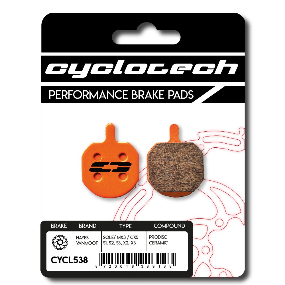 Cyclo tech schijfremblok prodisc ceramic hayes sole