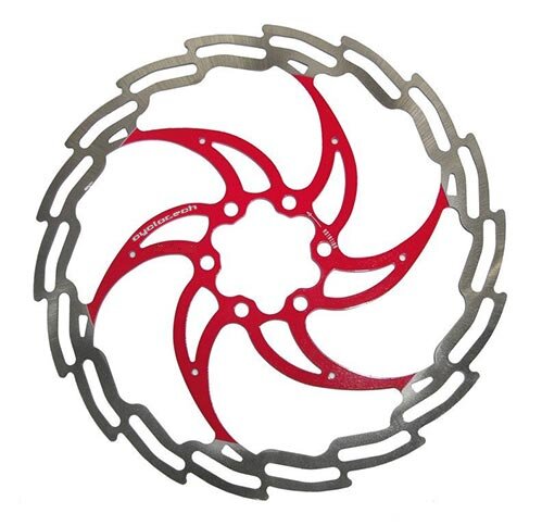 Cyclo tech remschijf prodisc ninja 180 mm, rood