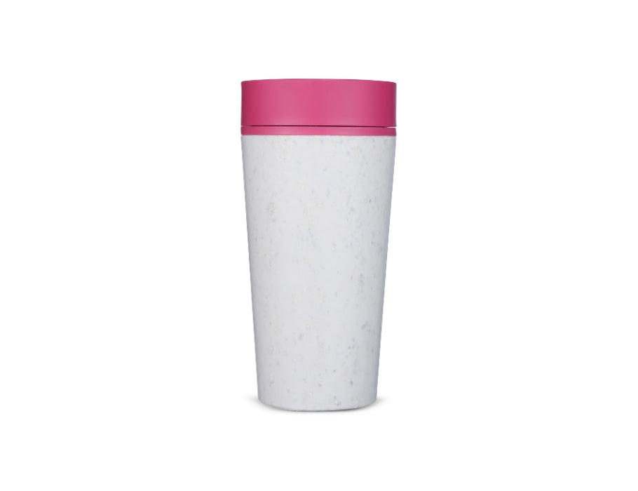 Circular Co. Kaffeetasse - runde Tasse - graurosa - 340 ml