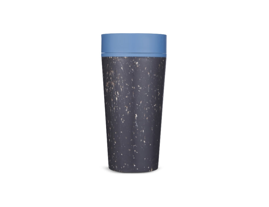 Circular Co. Kaffeetasse - runde Tasse - schwarz blau - 340 ml