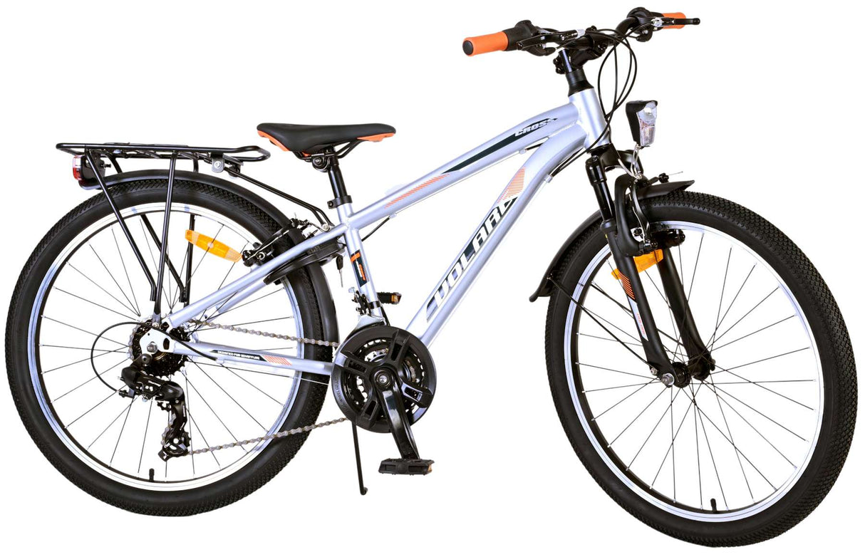 Volare Cross Children's Bike Boys 24 Zoll Silber 18 Gänge zwei Handbremsen