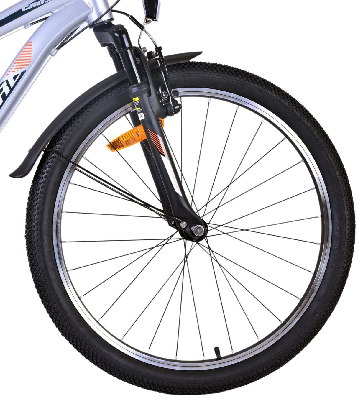 Volare Cross Children's Bike Boys 24 Zoll Silber 18 Gänge zwei Handbremsen