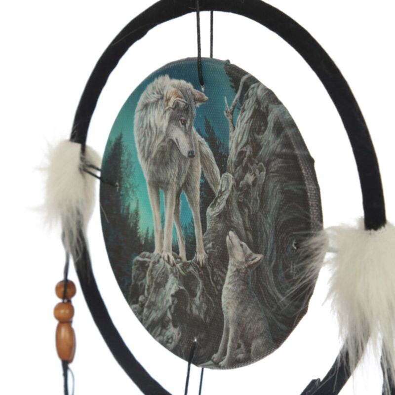 Lisa Parker Spirit Wolf Traumfänger 16 cm