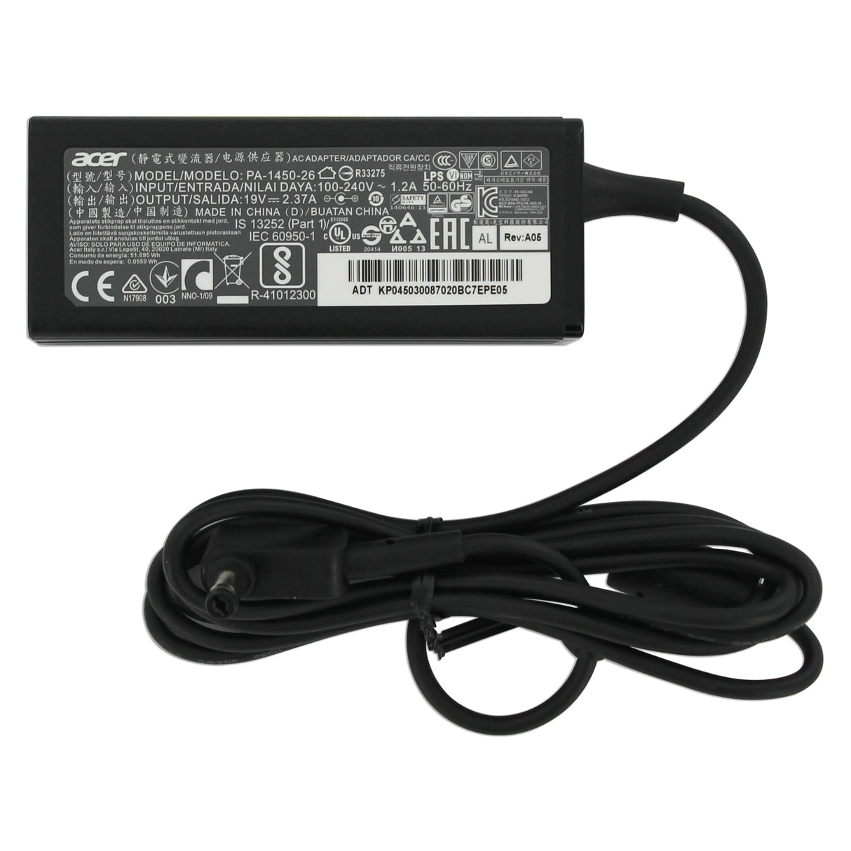 Acer Laptop-Netzteil 45 W schwarz