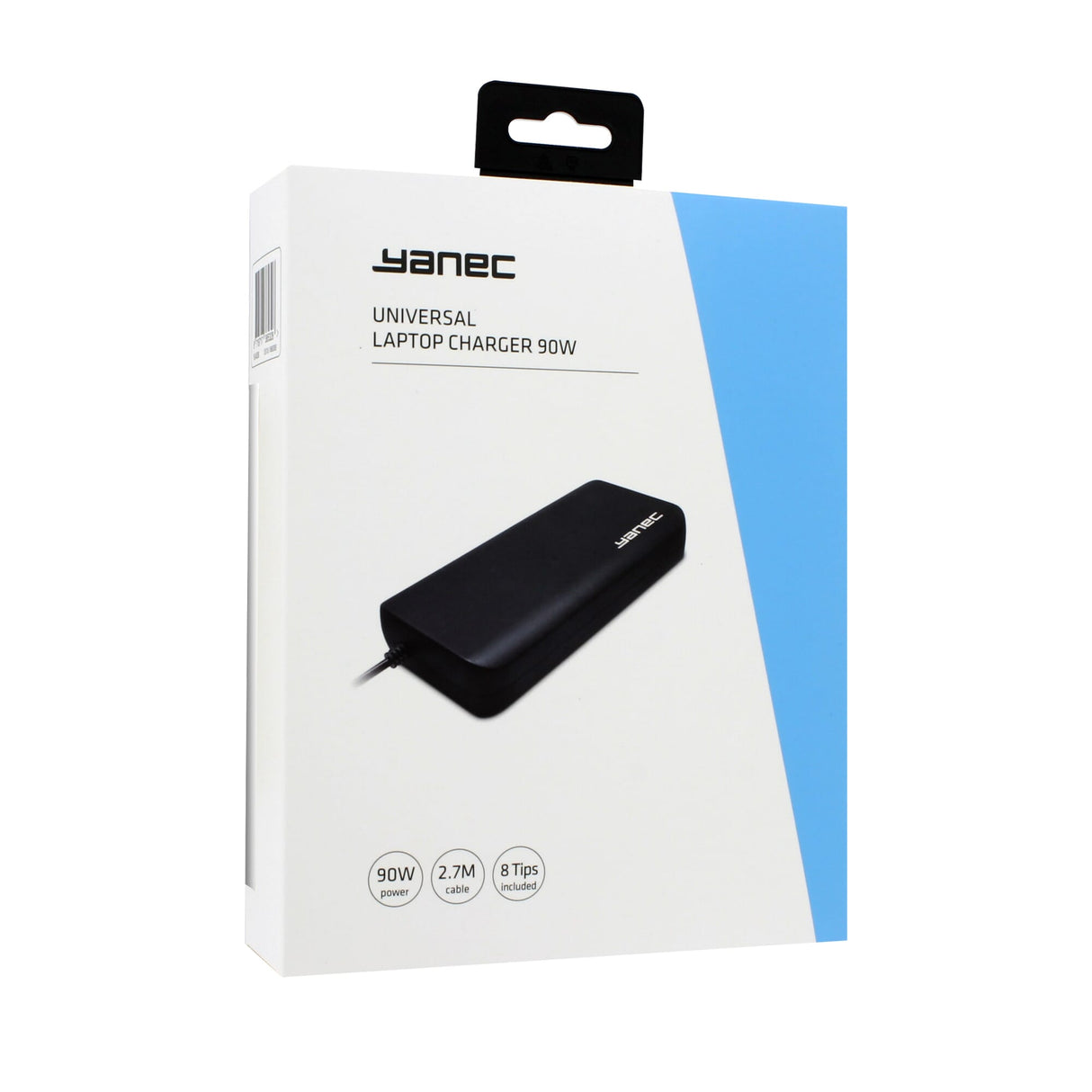 Universal Yanec Universal Laptop AC -Adapter 90W mit 8 Tipps - Schwarz