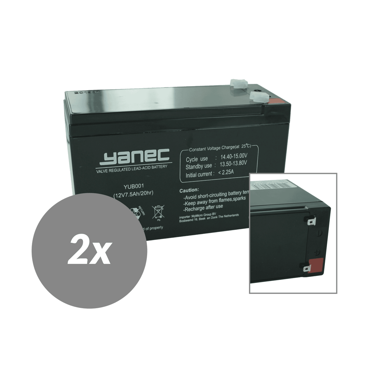 Yanec USV-Batterie-Ersatzset RBC33 (ohne Kabel)