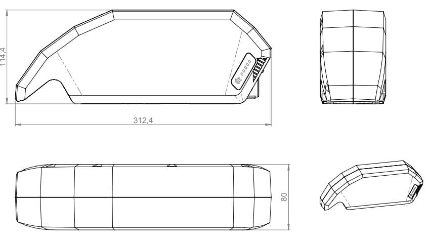 Bosch PowerPack 720Wh Rahmen E-Bike Vision (bes2)